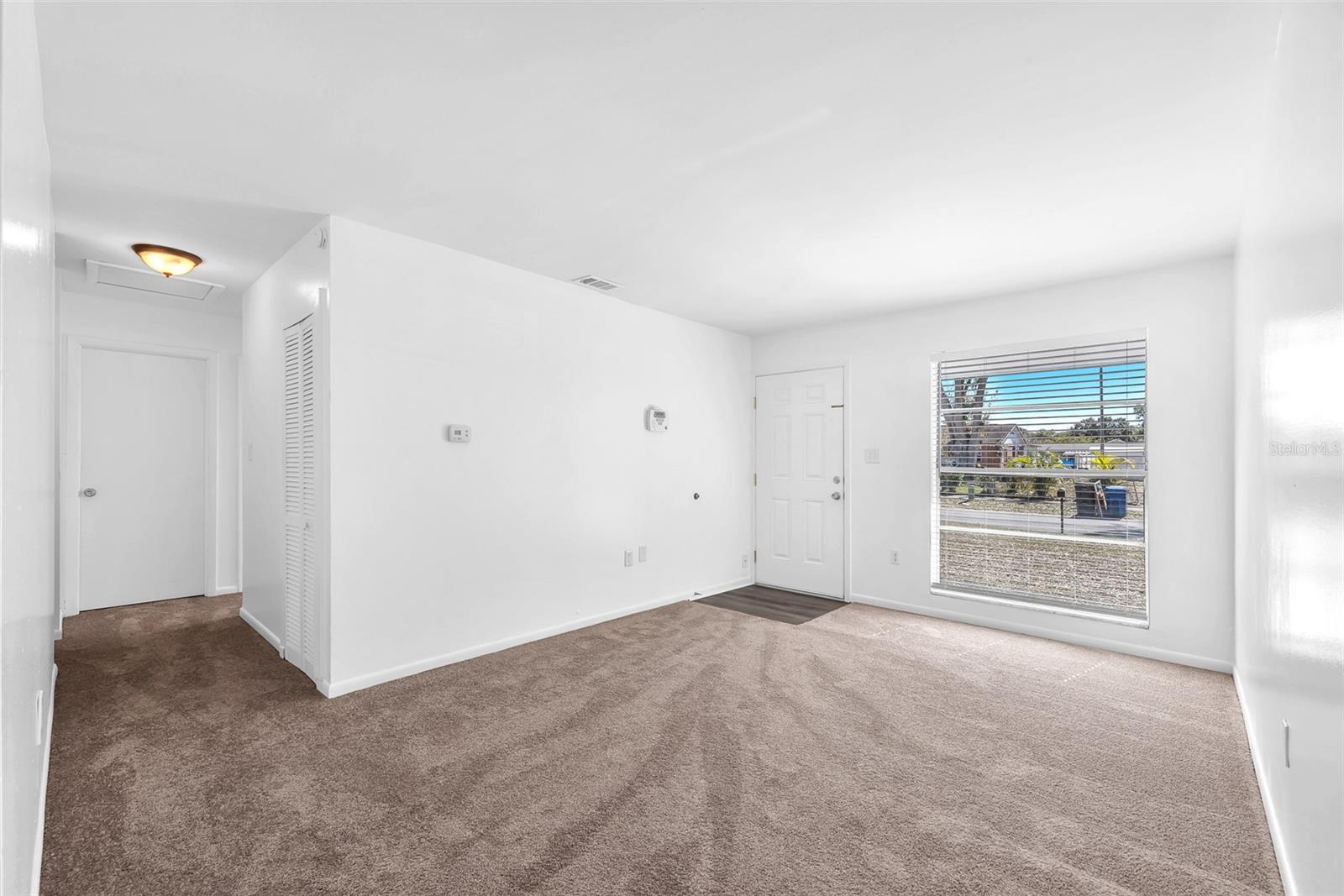 View from kitchen to front door.