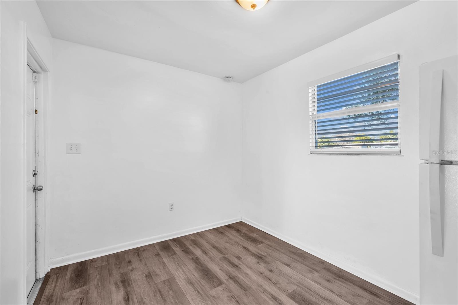 Eat in area in the kitchen with direct access to the car port