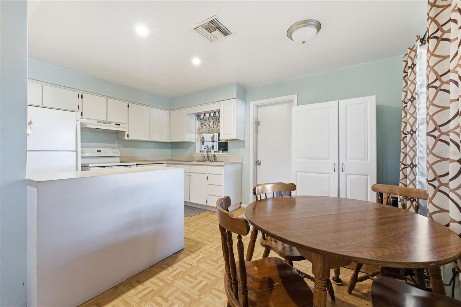 Spacious dining area