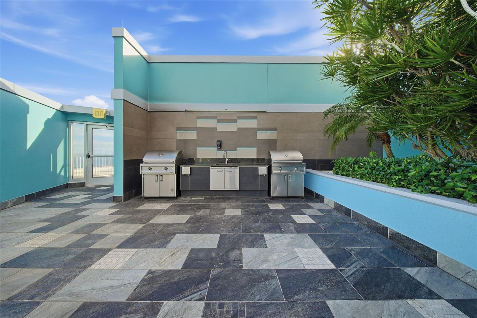 Grill out with friends, located right by the pool:)