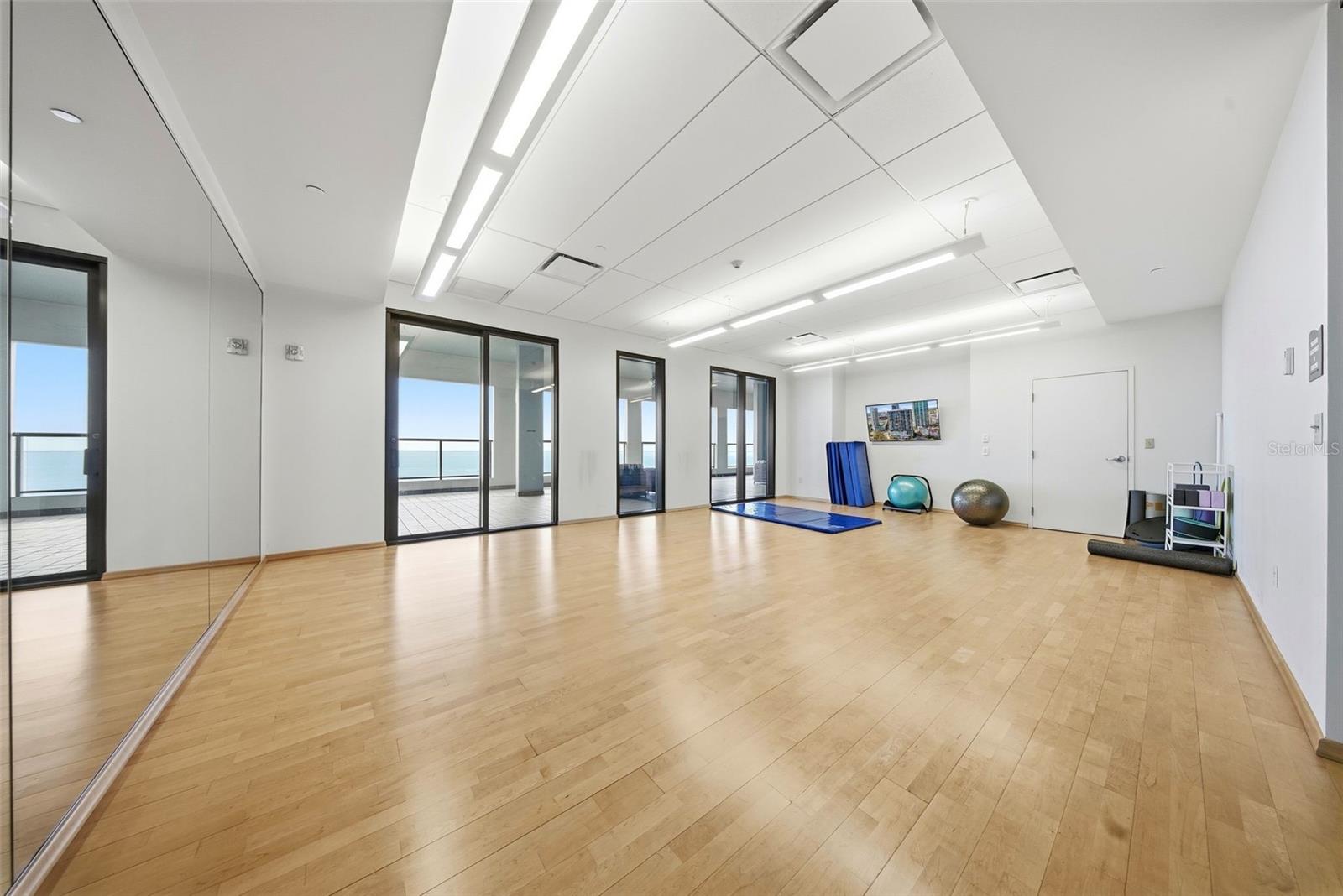 Fitness room- a couple of floors up. Talk about convenience