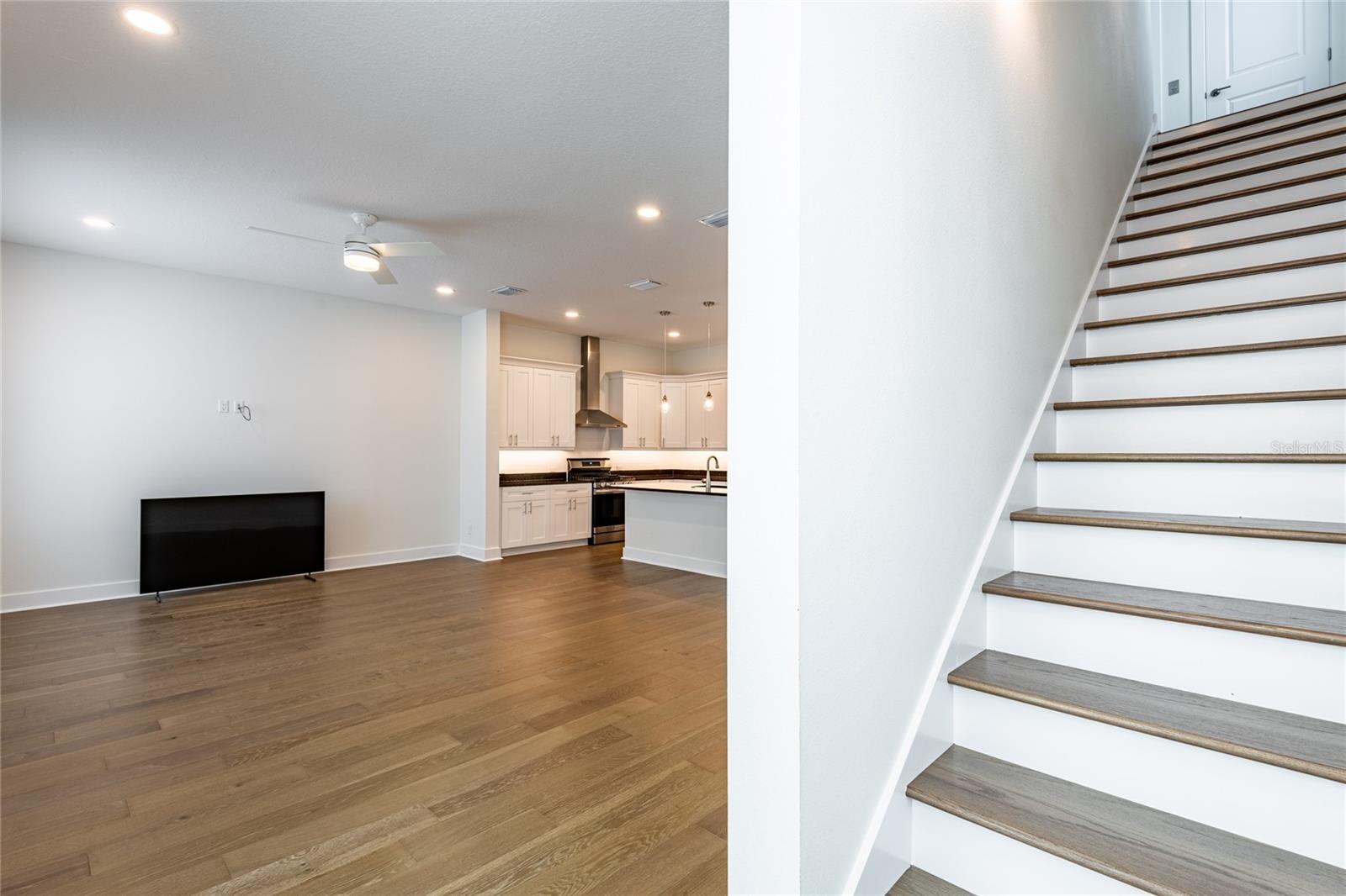 Steps to third floor