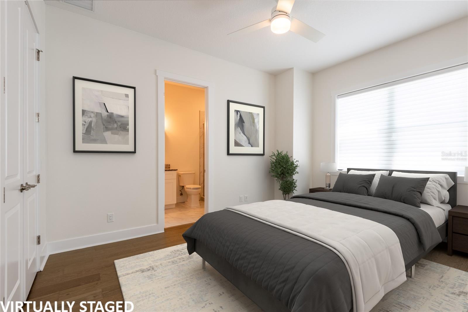 Virtually staged thrid floor guest w/ ensuite