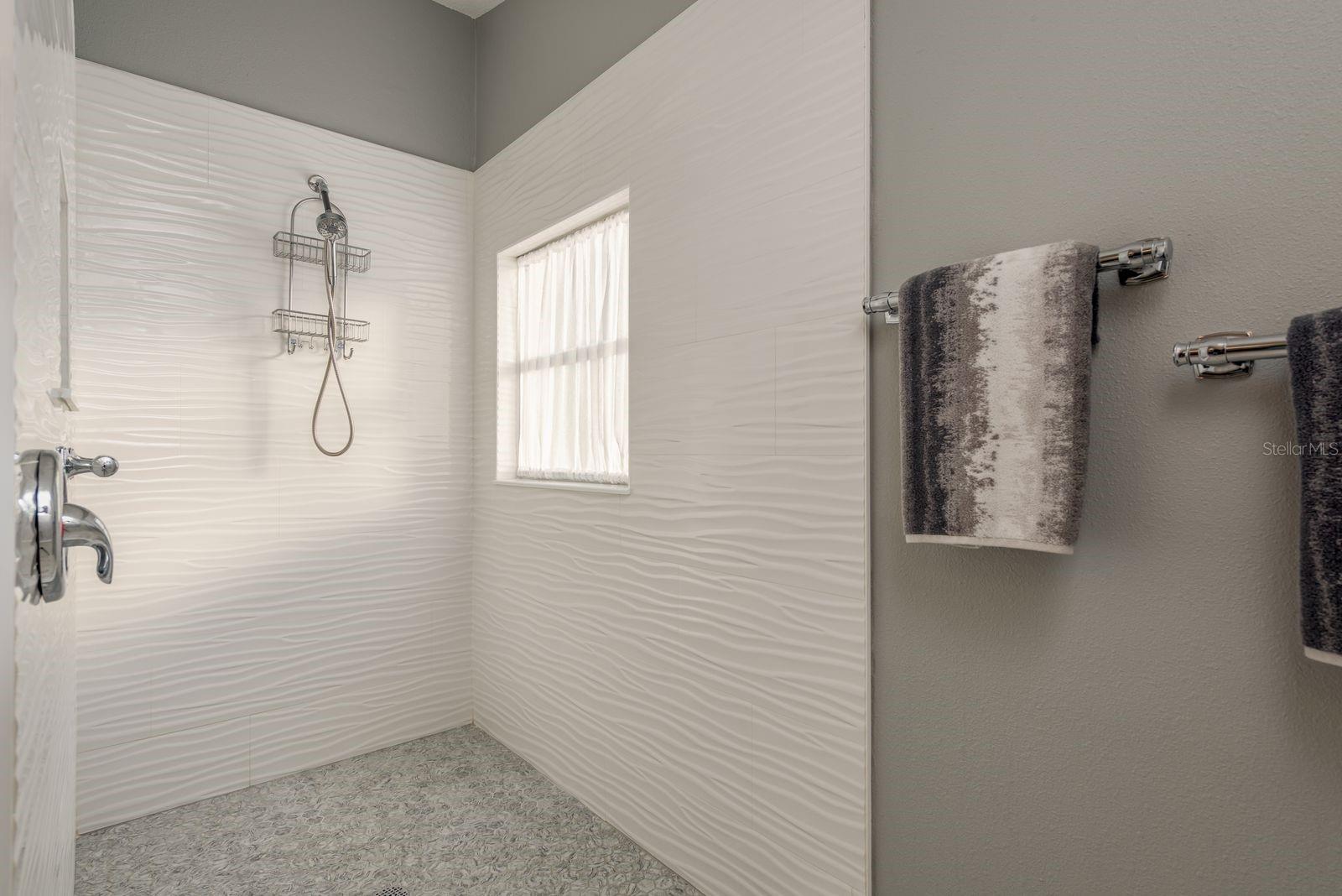 PRIMARY BATH- WALK-IN SHOWER