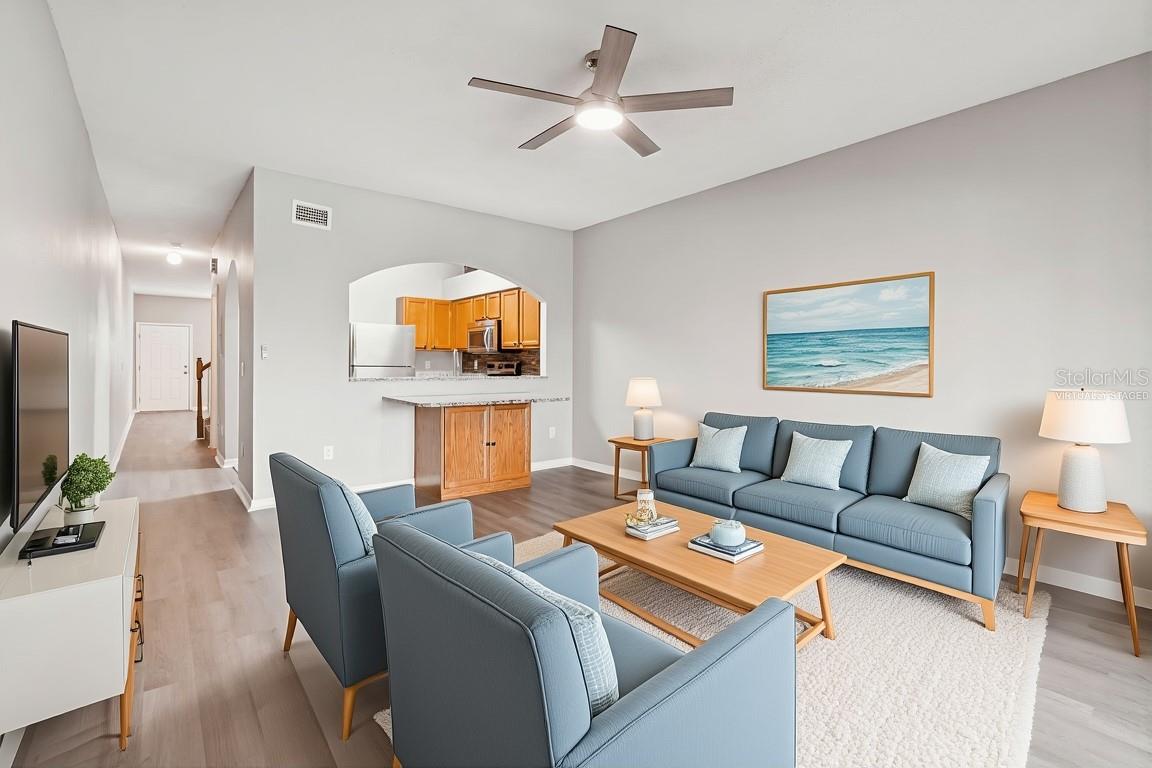 Living / Dining - Virtually Staged