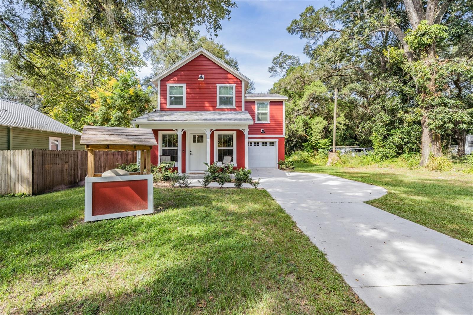 driveway has now been extended to be full 2 car all the way down