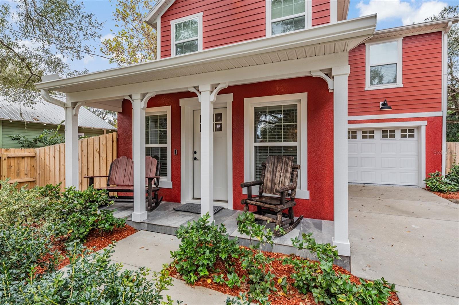 Front porch with a view
