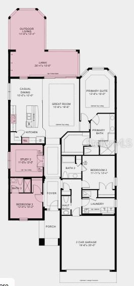 Additional Highlights Include: Gourmet kitchen, bedroom 3 with bath 3 in place of flex, pocket sliding glass door at great room, 4' extended garage, 8' interior doors, covered outdoor living, study in place of formal dining, and outdoor kitchen rough-in