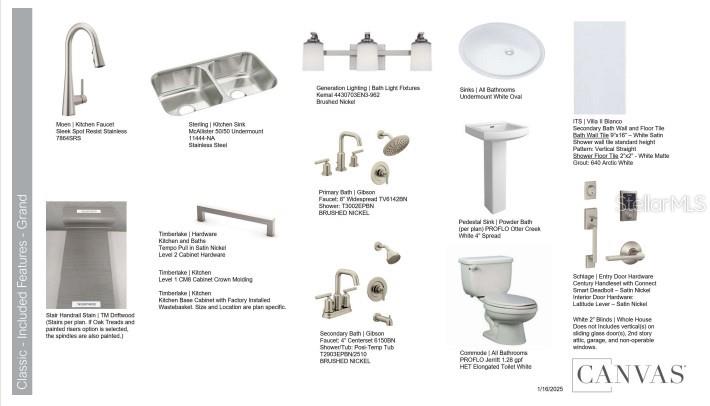 Design Selections.  Home is under construction and selections are subject to change.