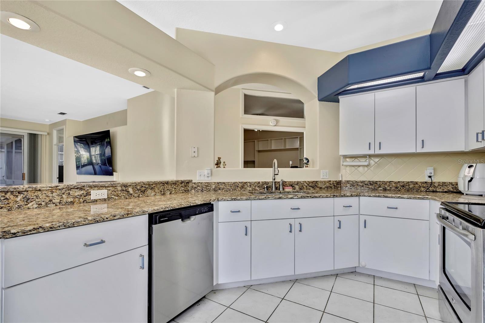 Ample cabinetry ensures all your kitchen gadgets have a place and you still have room to cook.