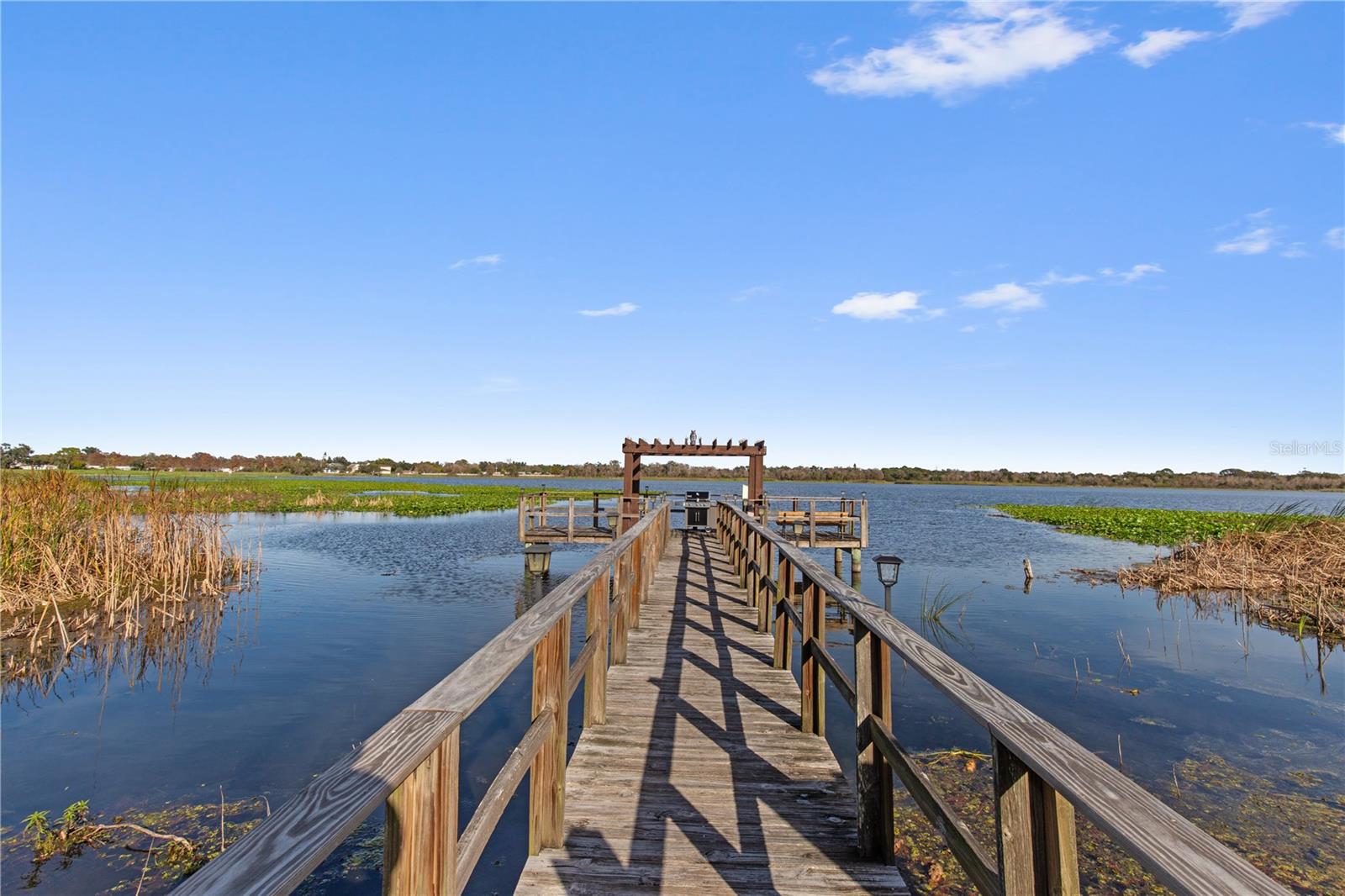 Dock has a BBQ for grilling