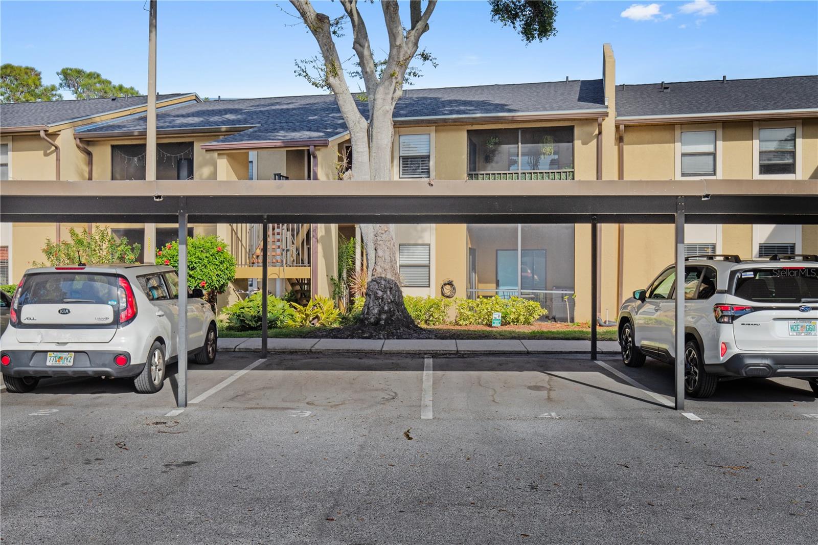 Covered parking spot #3 near unit plus there is permitted spot and guest parking