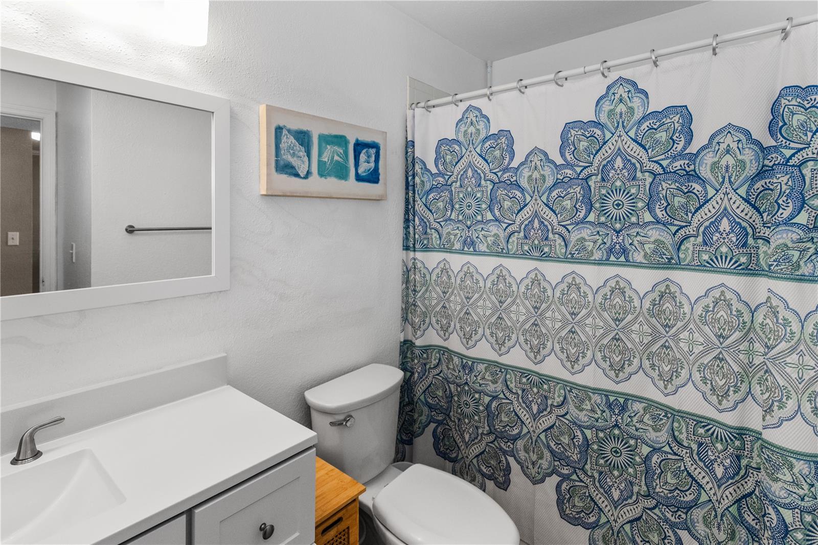 2nd bathroom with tub and shower