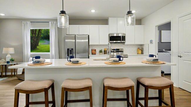 Model home - actual features may vary.