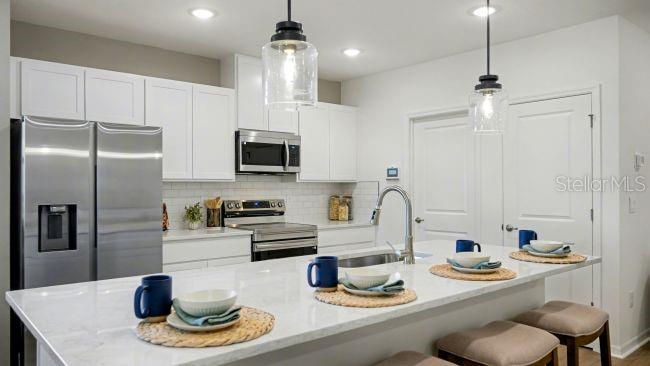 Model home - actual features may vary.