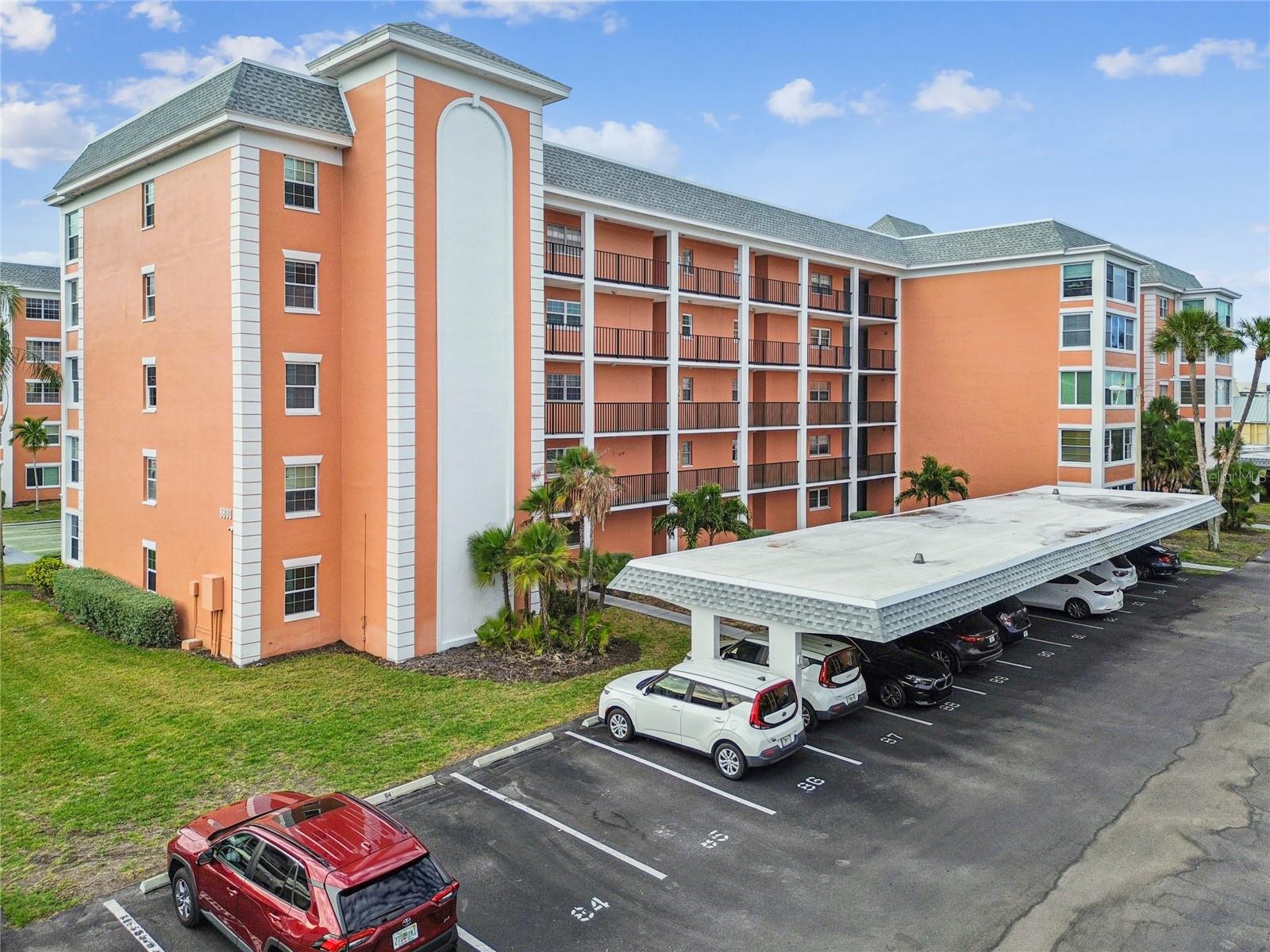 Assigned covered parking spot 94