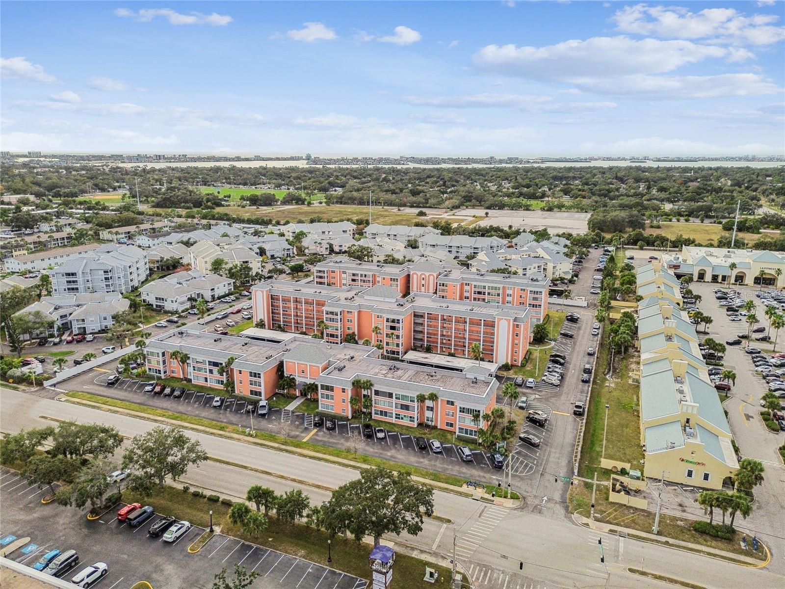 West View - Pinellas Trail behind the condos, followed by Azalea Park