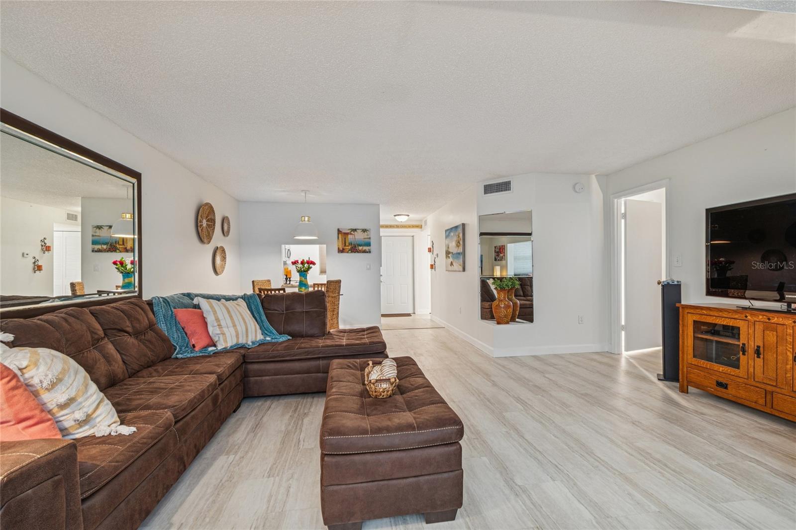 Living Room is light and bright