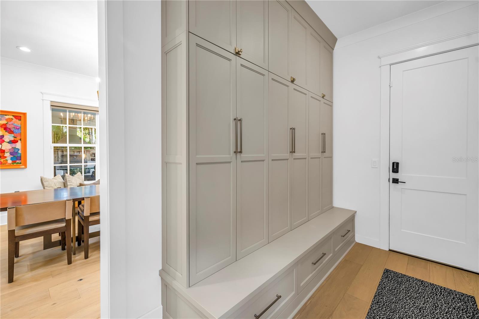 Mud room off garage