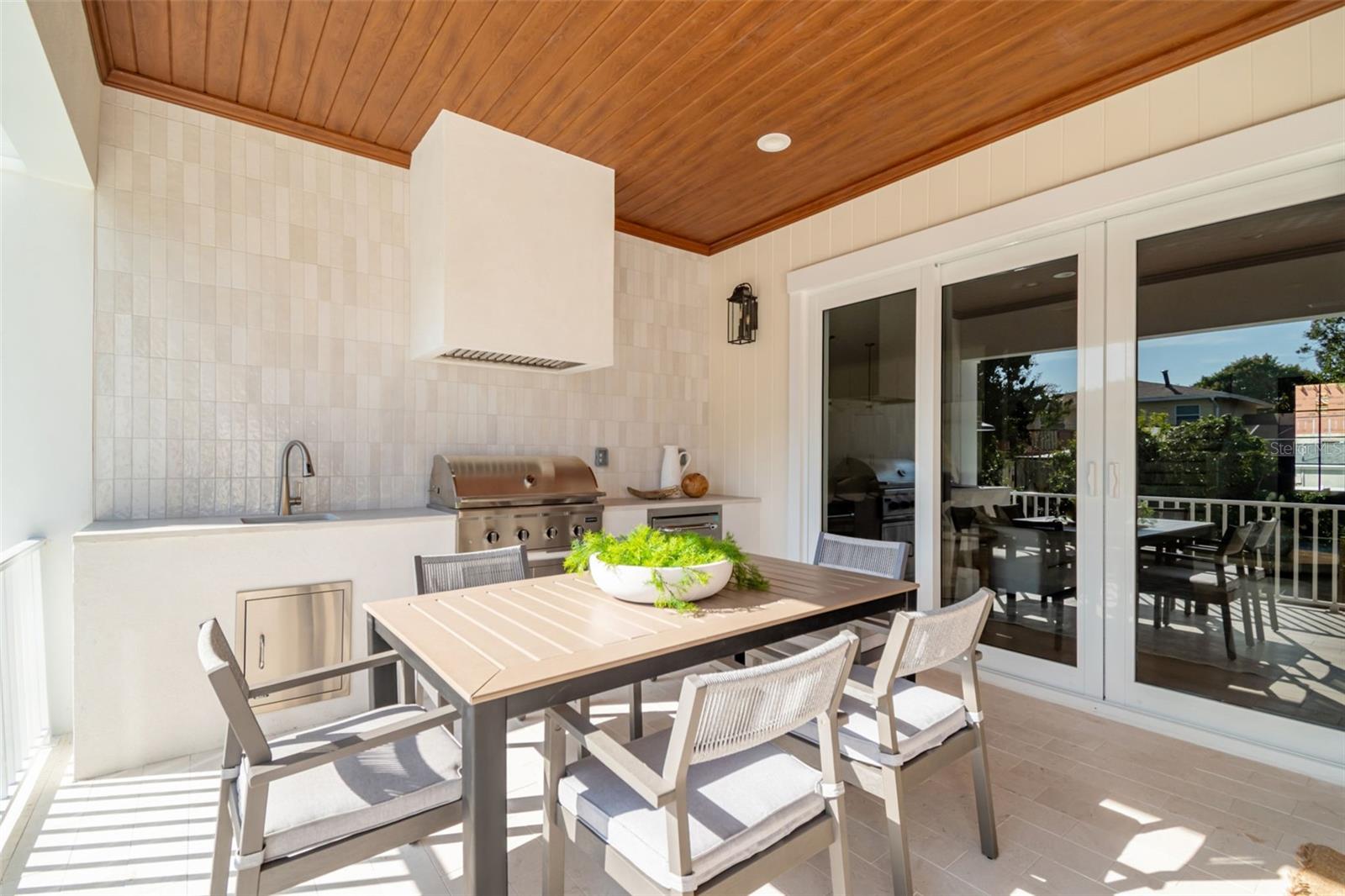 Lanai and outdoor kitchen