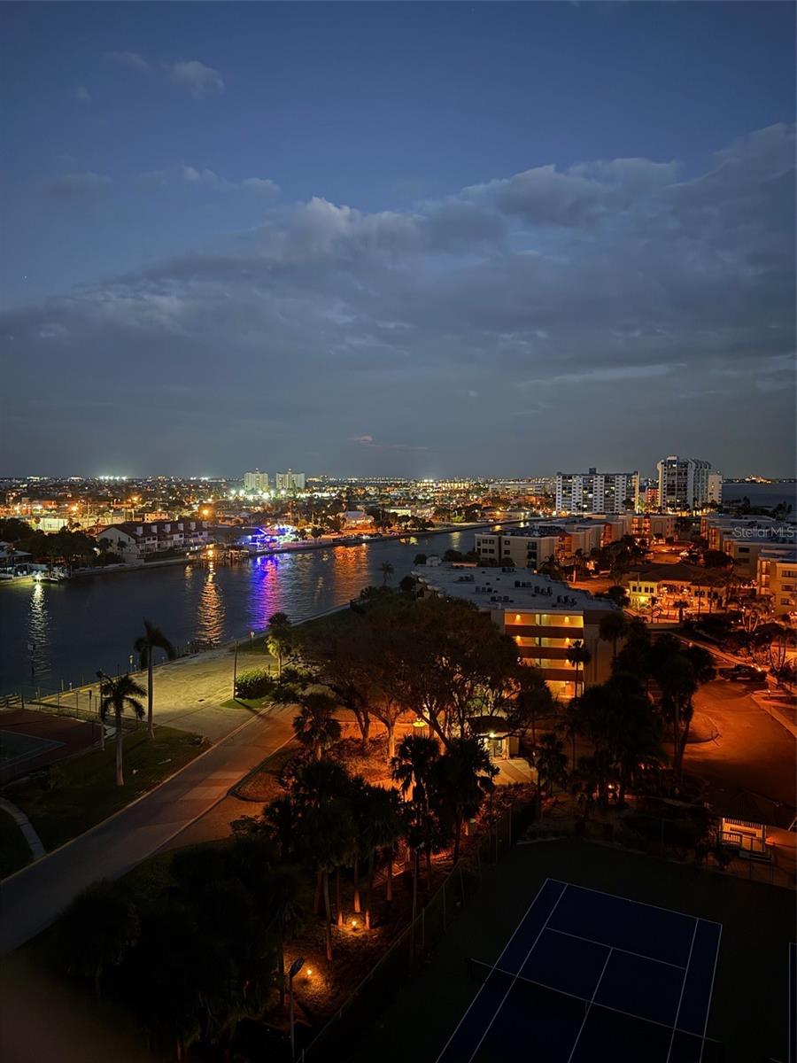 Night view from the balcony