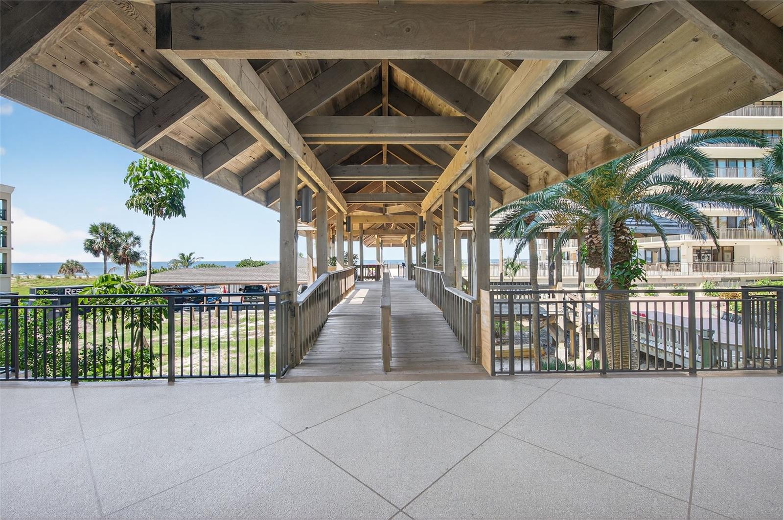 Covered building entrance