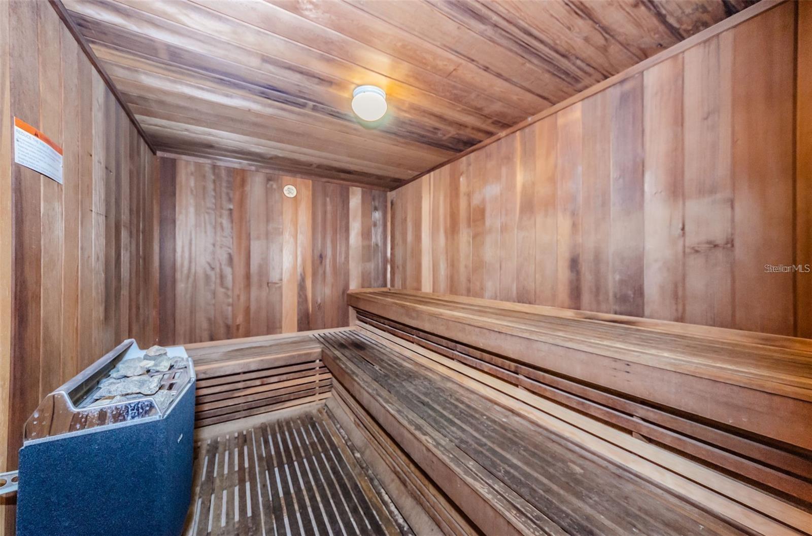 One of two saunas