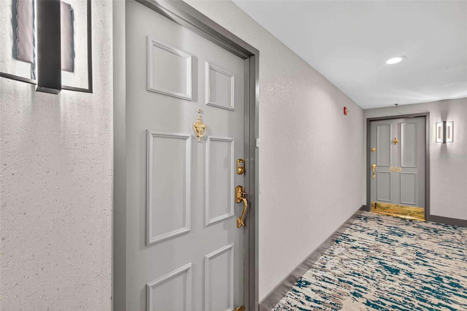 Front door of the unit