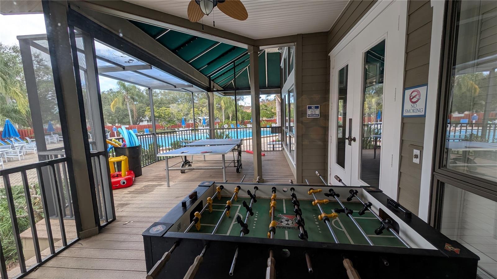 Foosball and Ping pong overlook pool