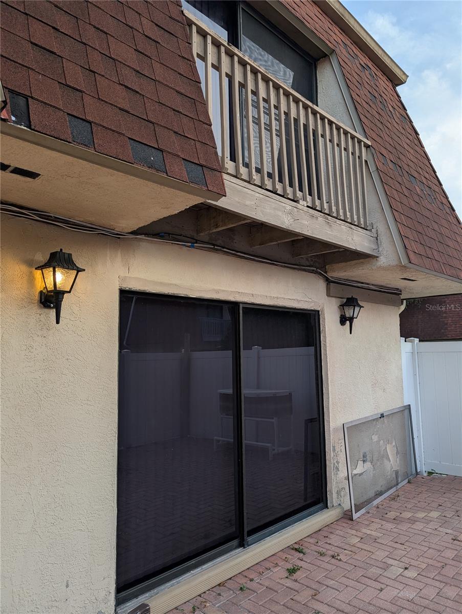 Front Glass sliders in front of home