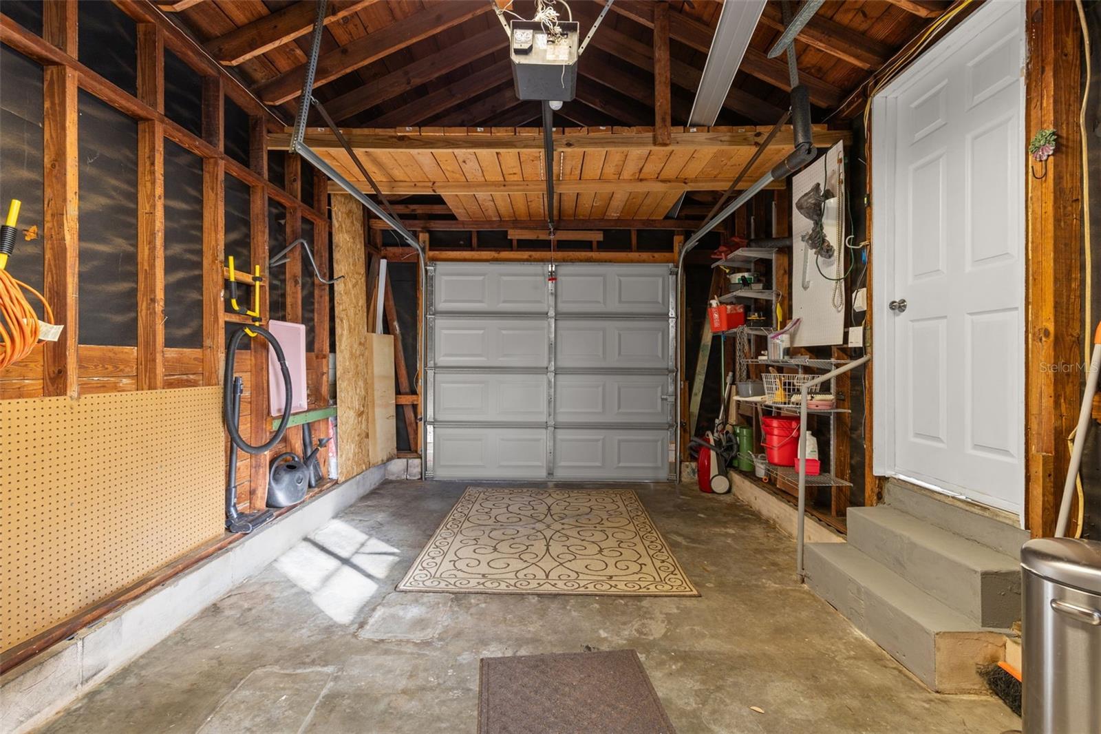 Attached garage with convenient access