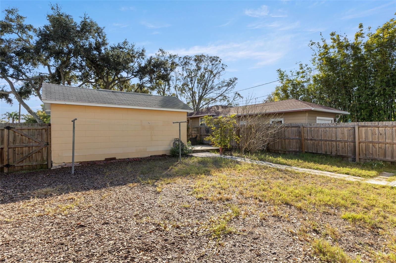 Private backyard oasis with room to expand