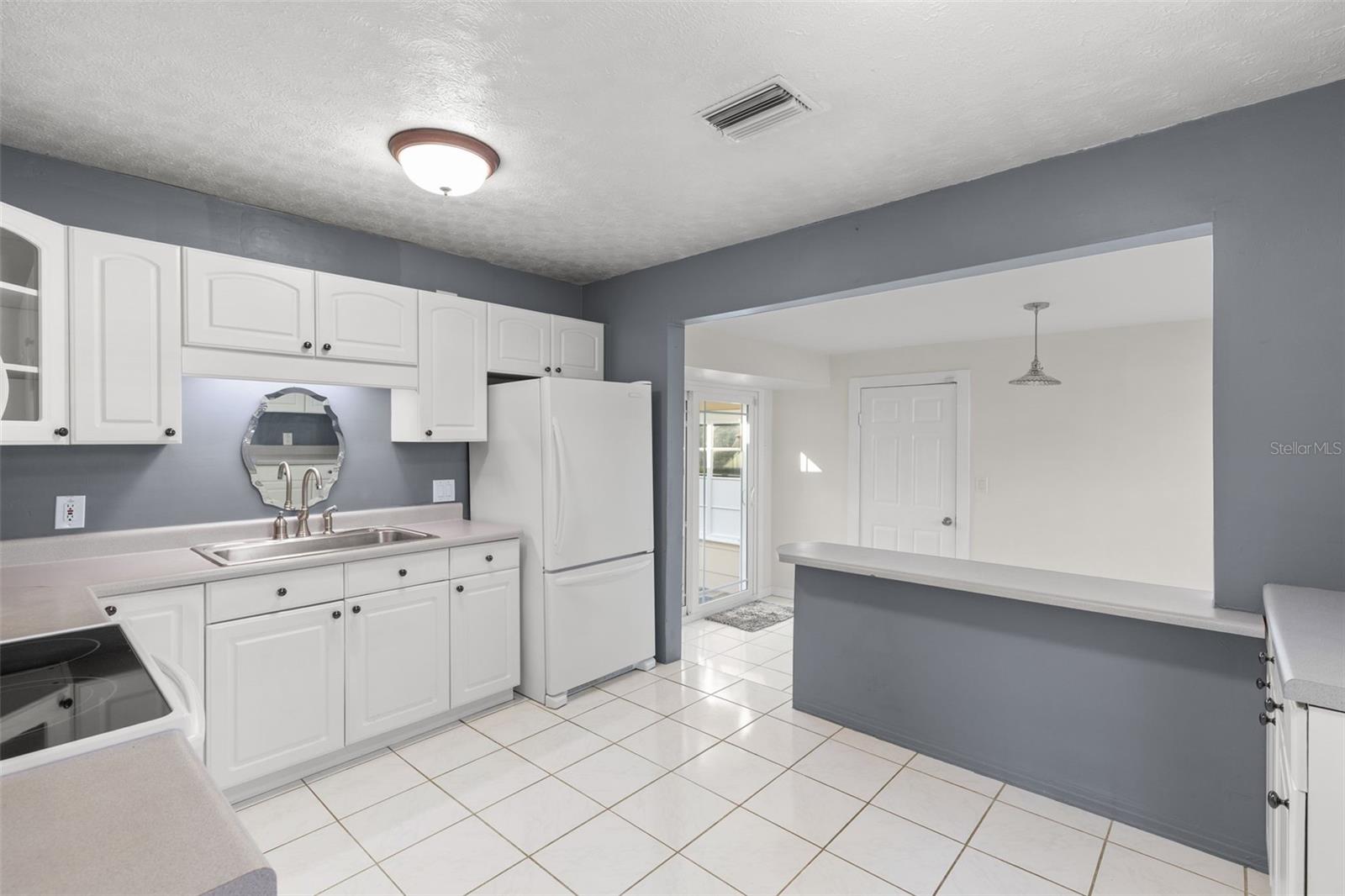 Light-filled kitchen with generous prep space
