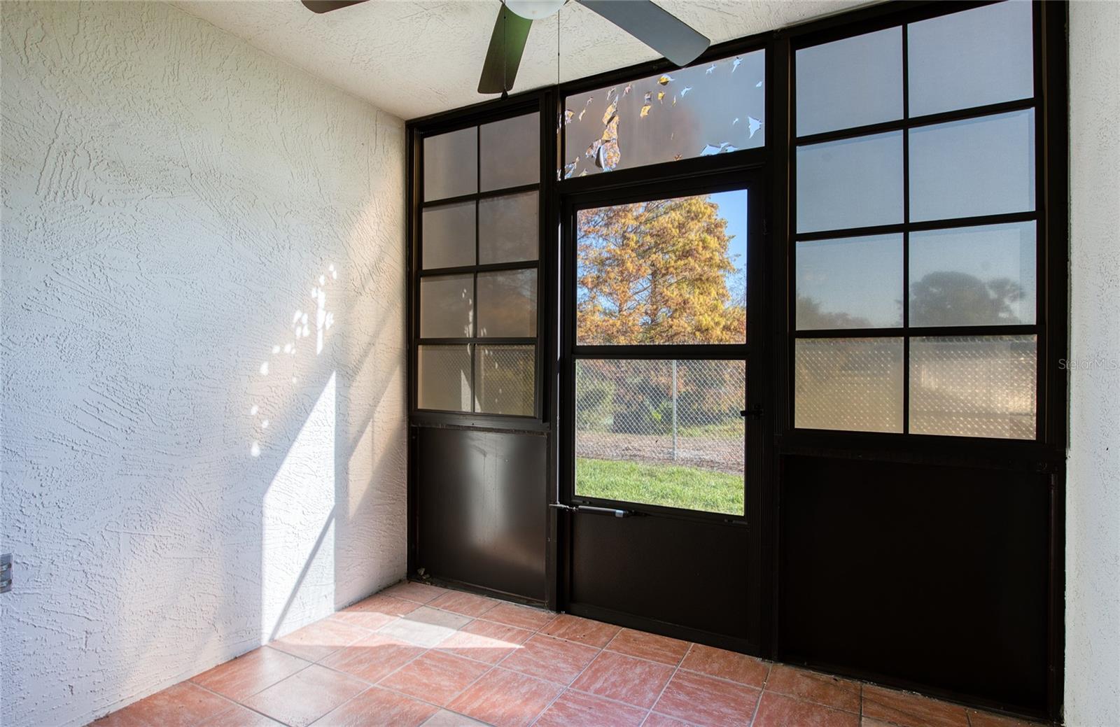Enclosed Patio w/ View of Lake