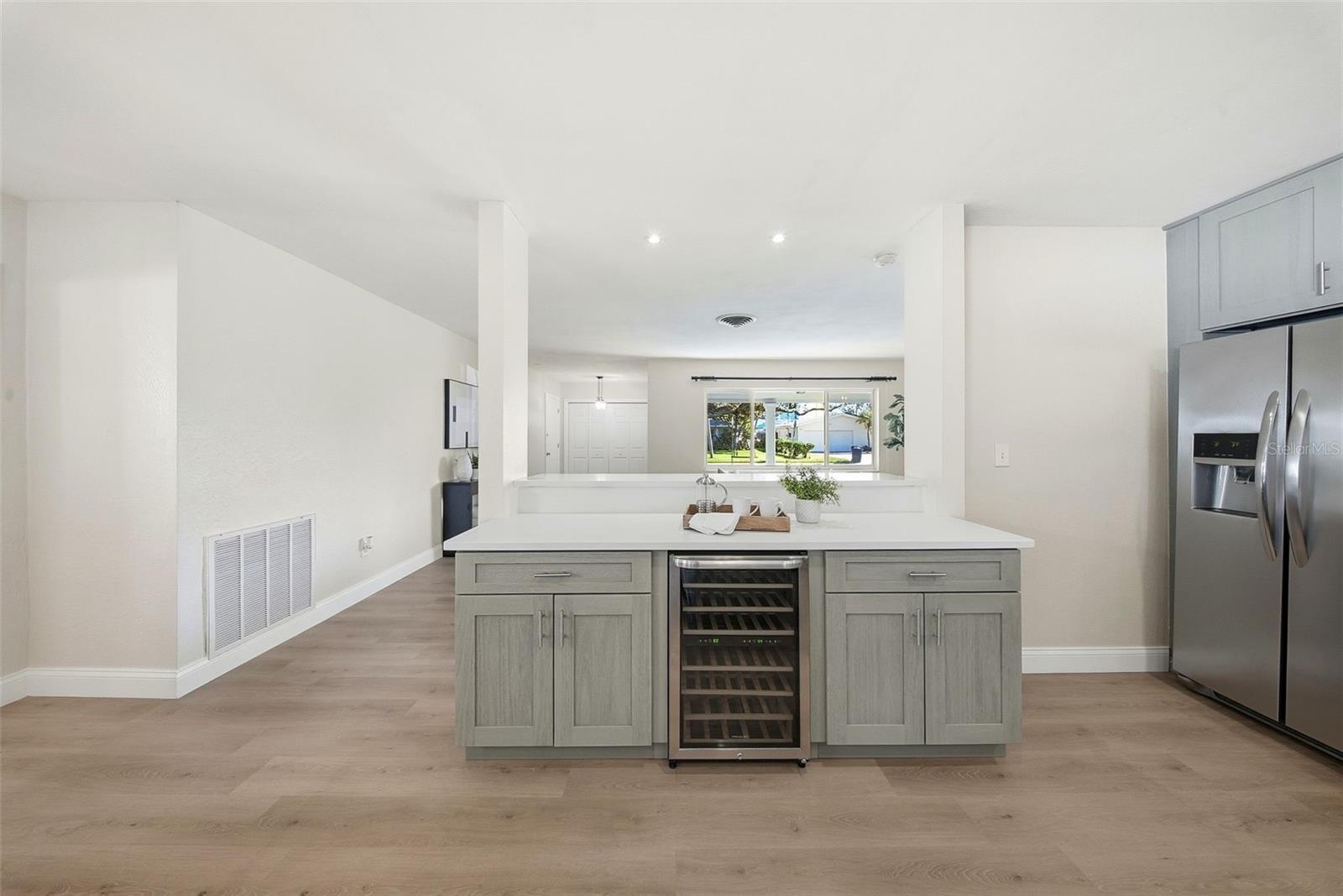 Here is your coffee bar area with additional cabinetry.
