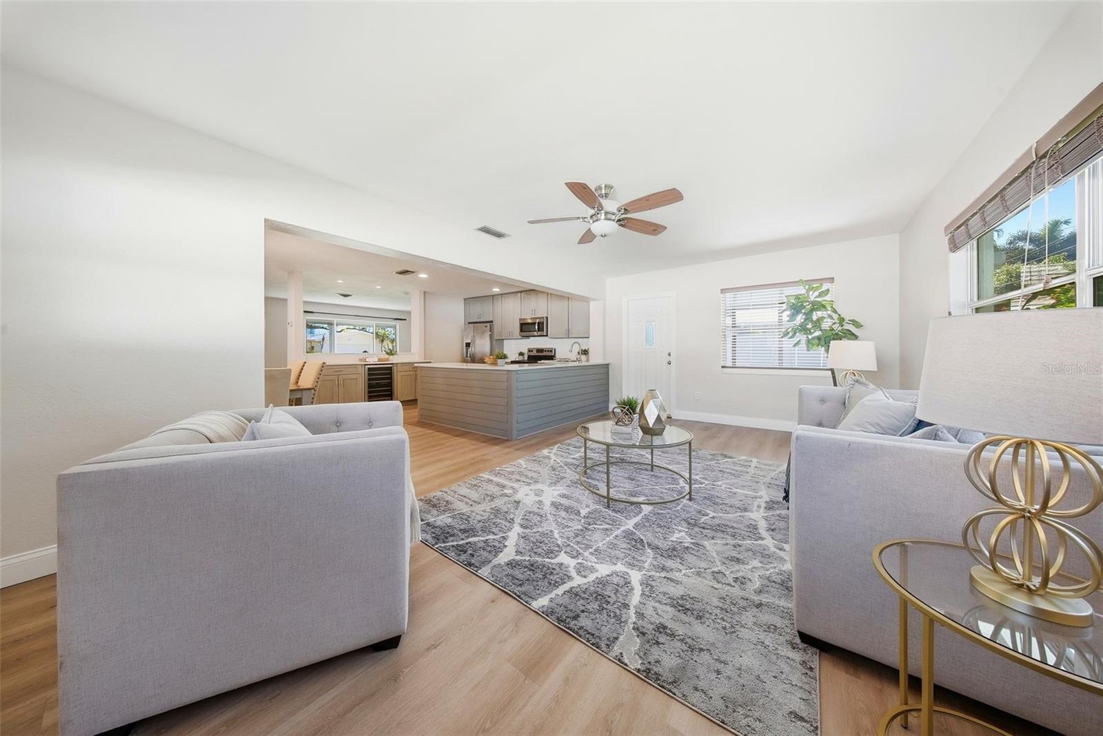 Relax and enjoy in the family room overlooking the backyard.