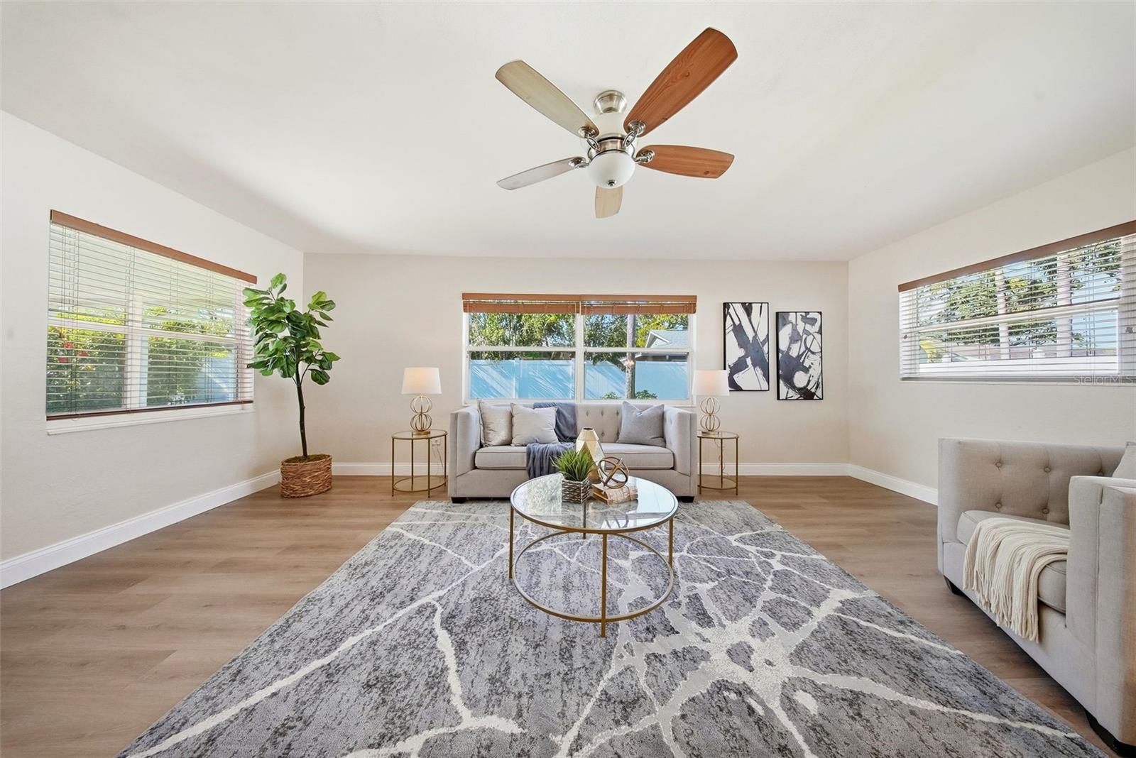 This home is light and bright.