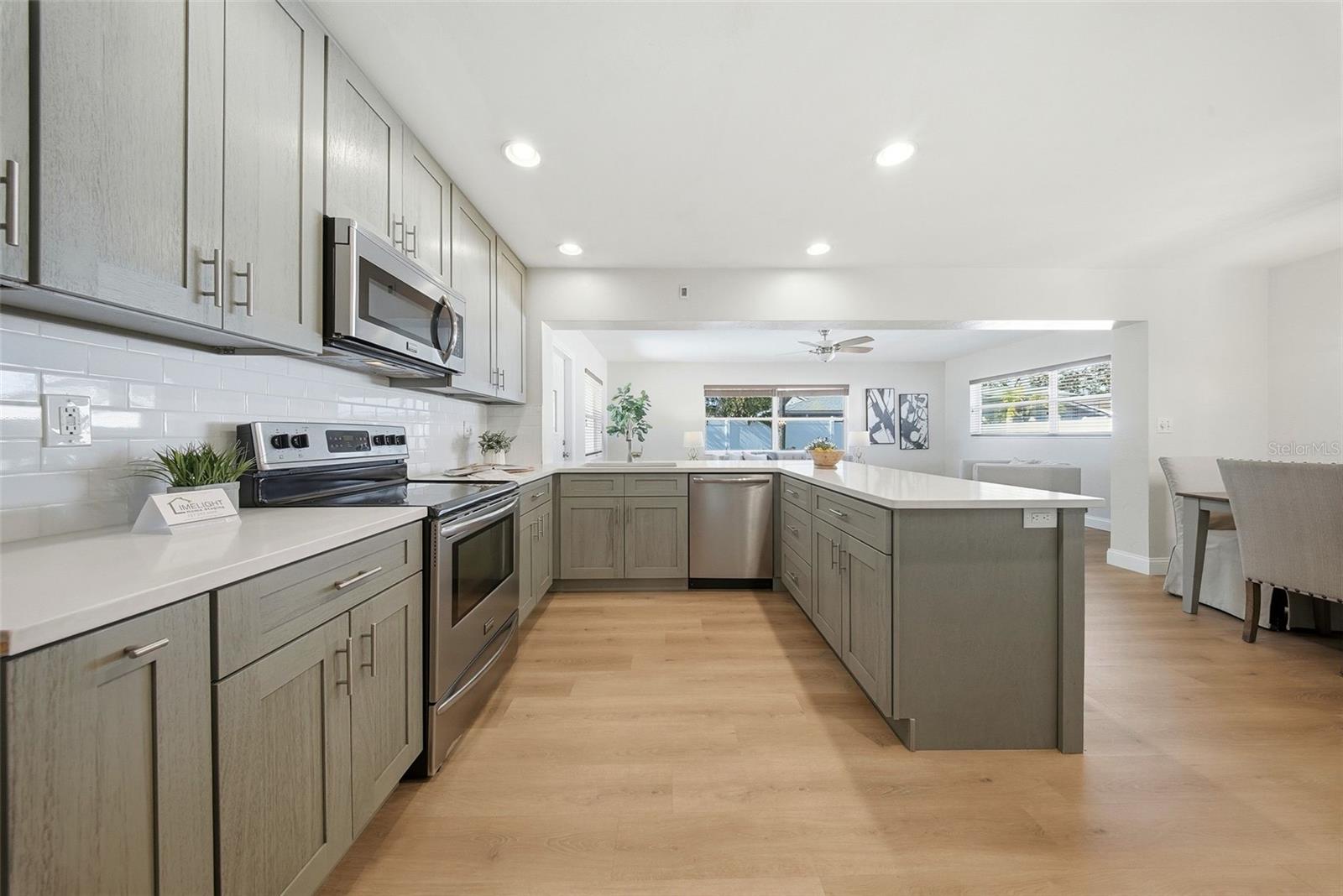 Plenty of counter space for those holiday meals/