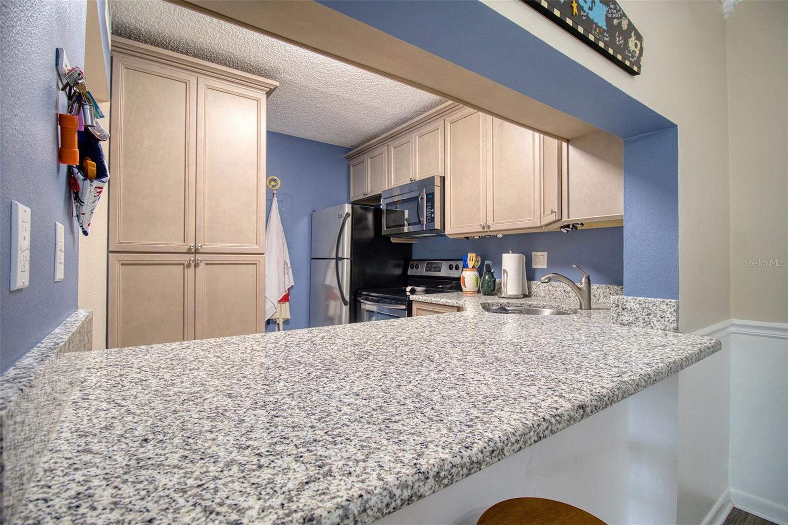 Kitchen from dining area