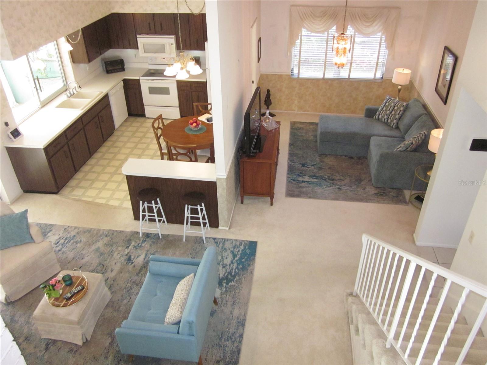 Interior view from upper level