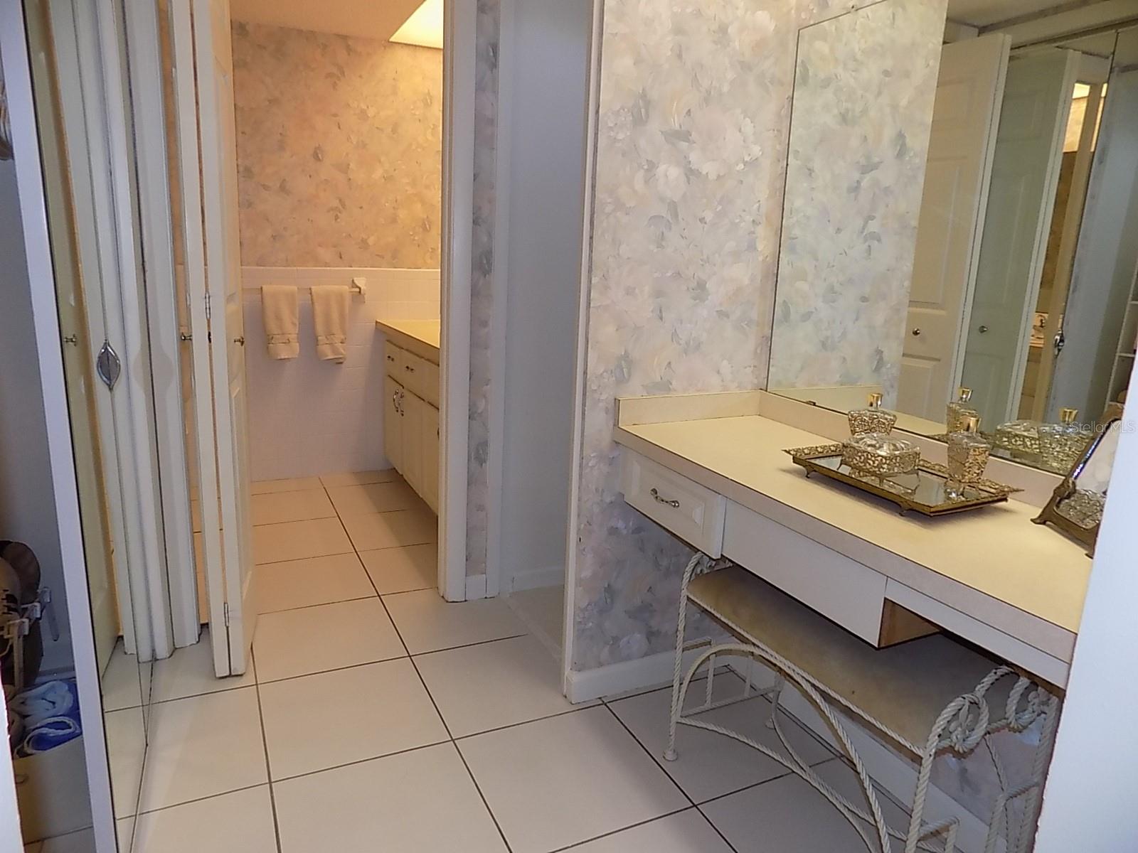 1st level bedroom vanity area