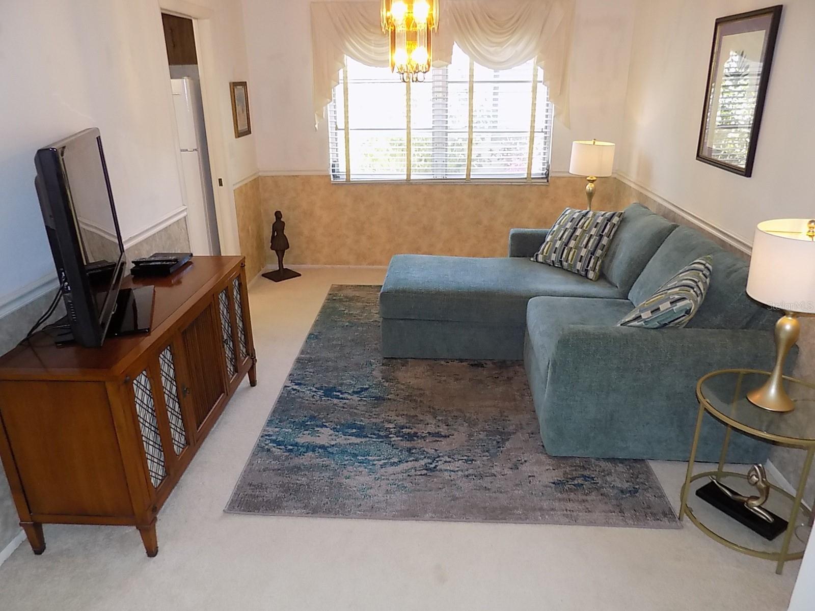 Formal dining room, currently used as sitting room