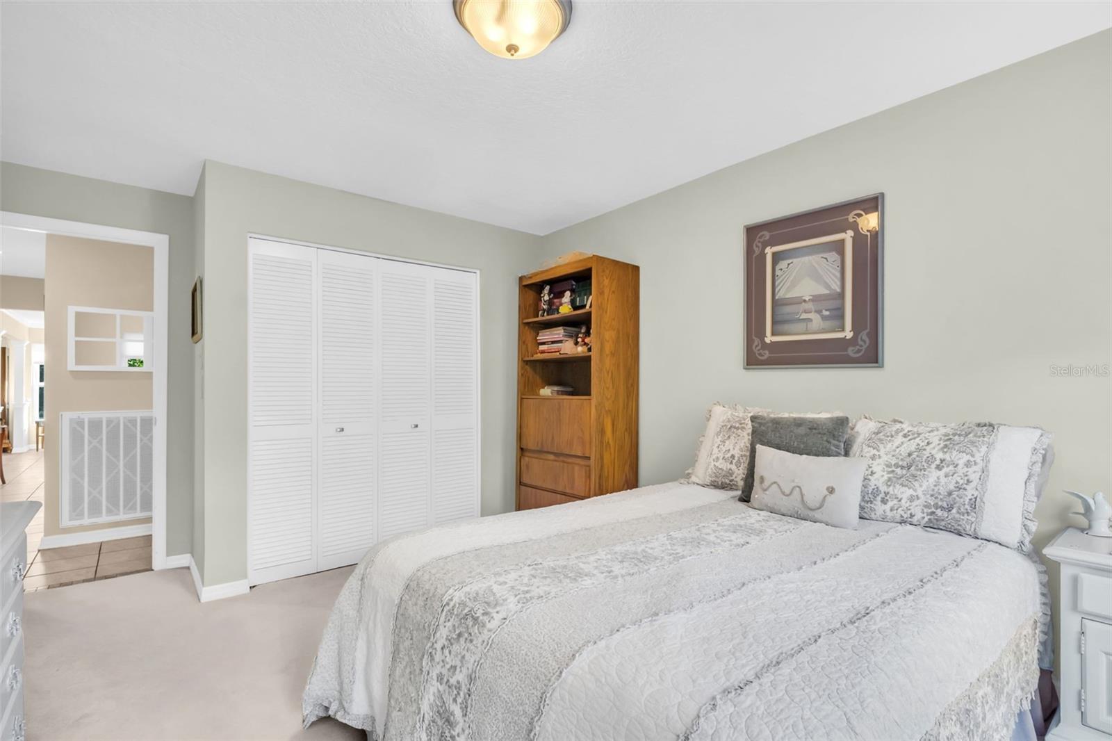 Big enough for a queen and large built-in closet for storage~