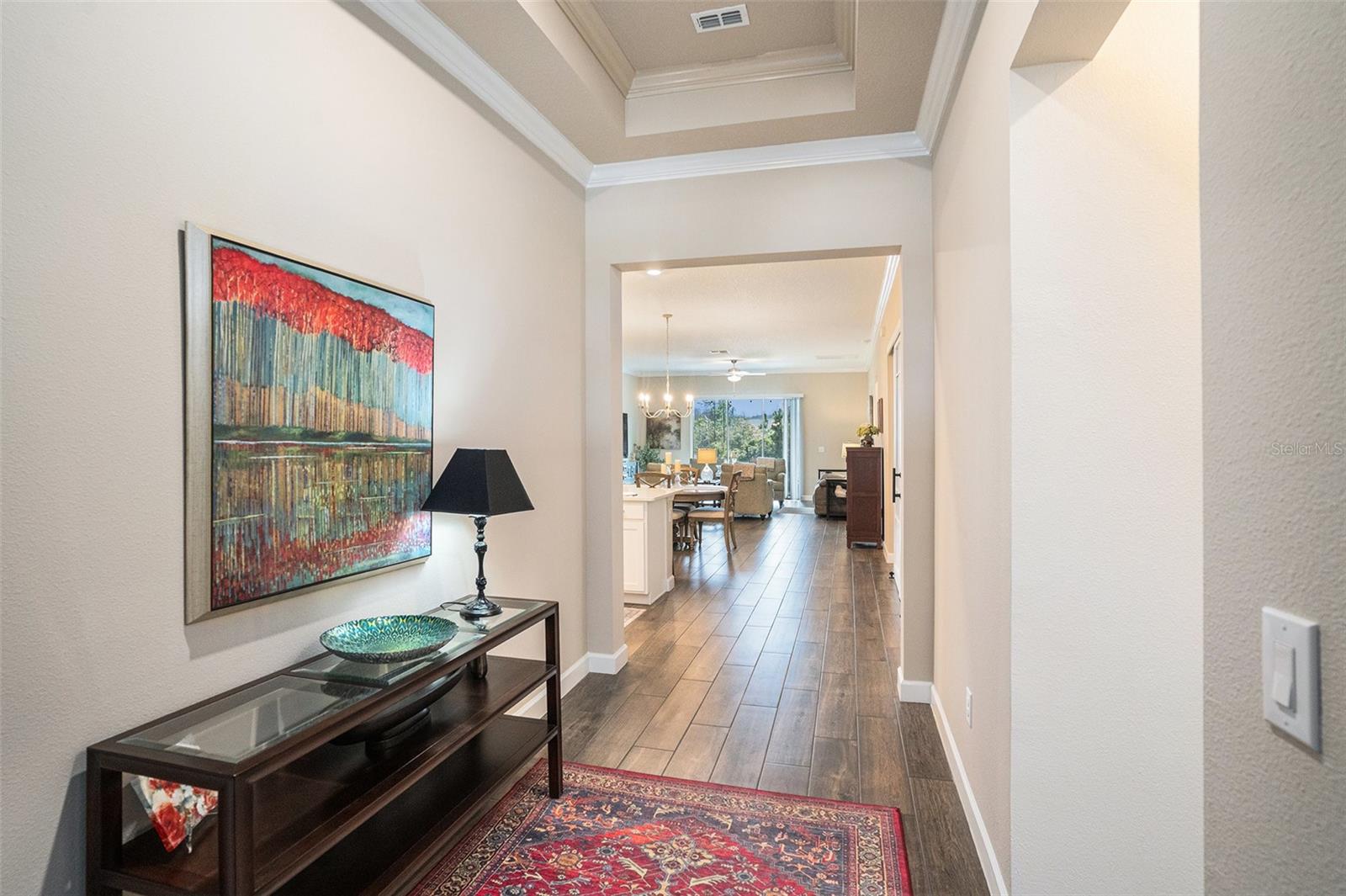 Entry Foyer with tray ceiling