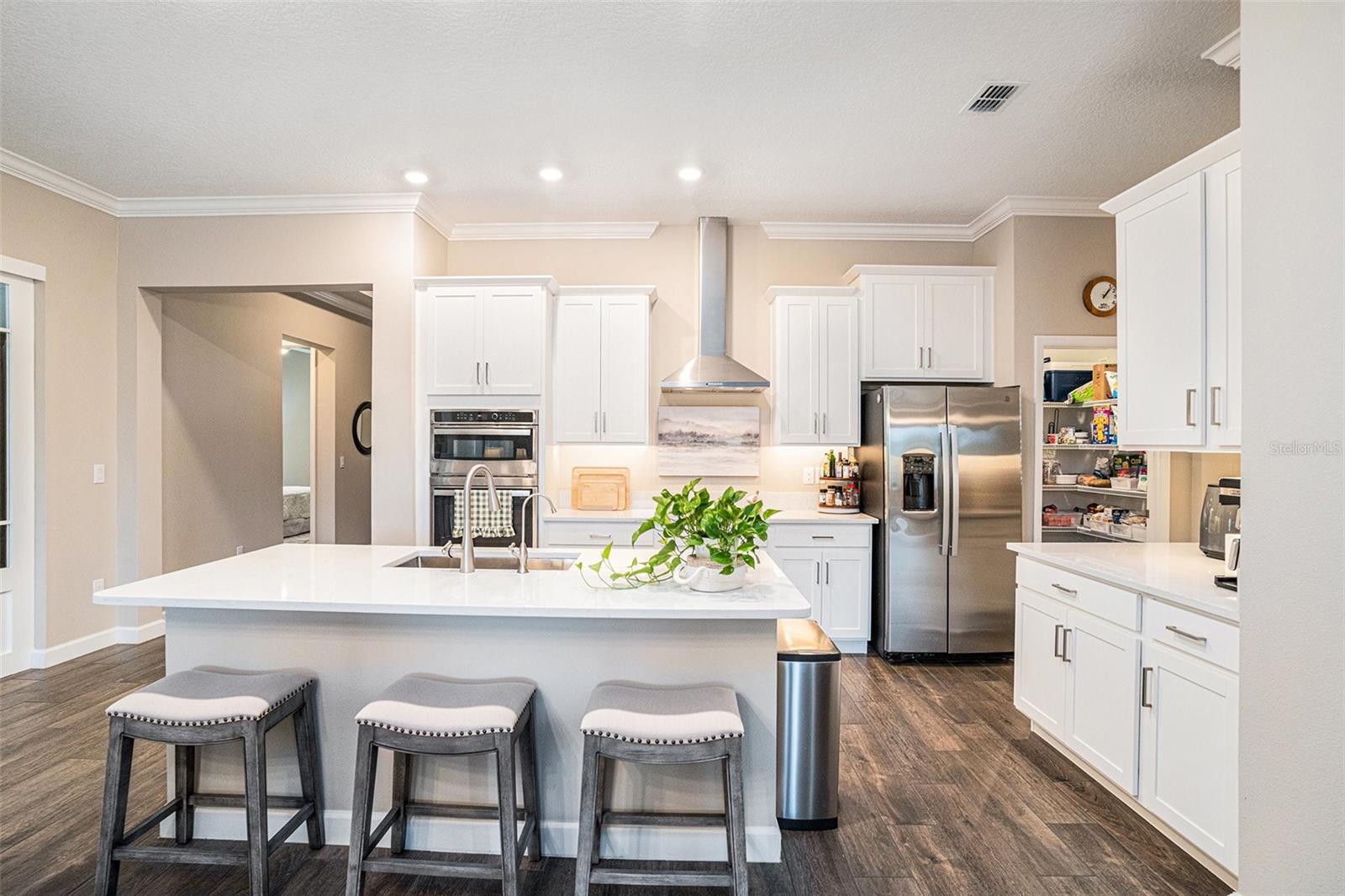 Chef's Kitchen custom stainlees steel hood