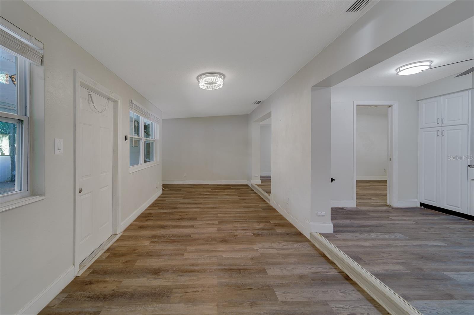 Family Room with door leading to outside