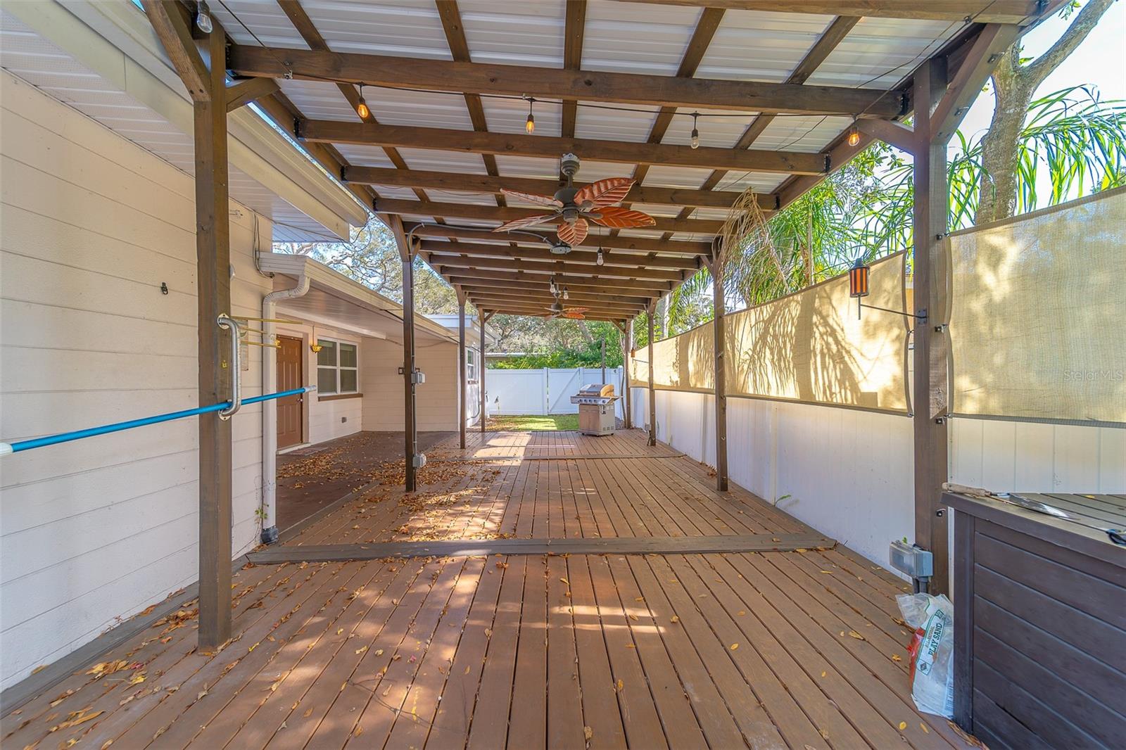 Large covered Deck