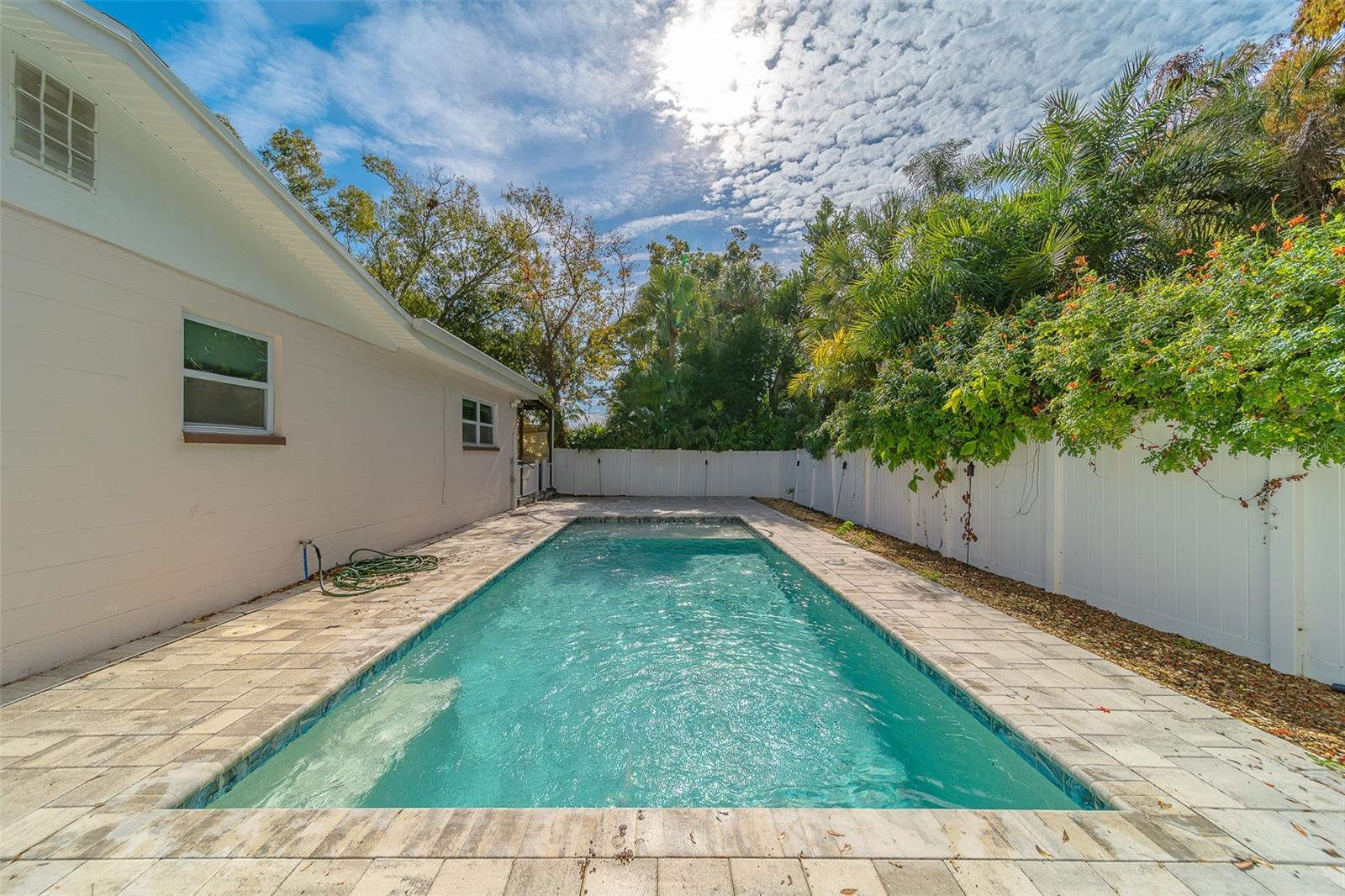 Pool with a Sun Shelf