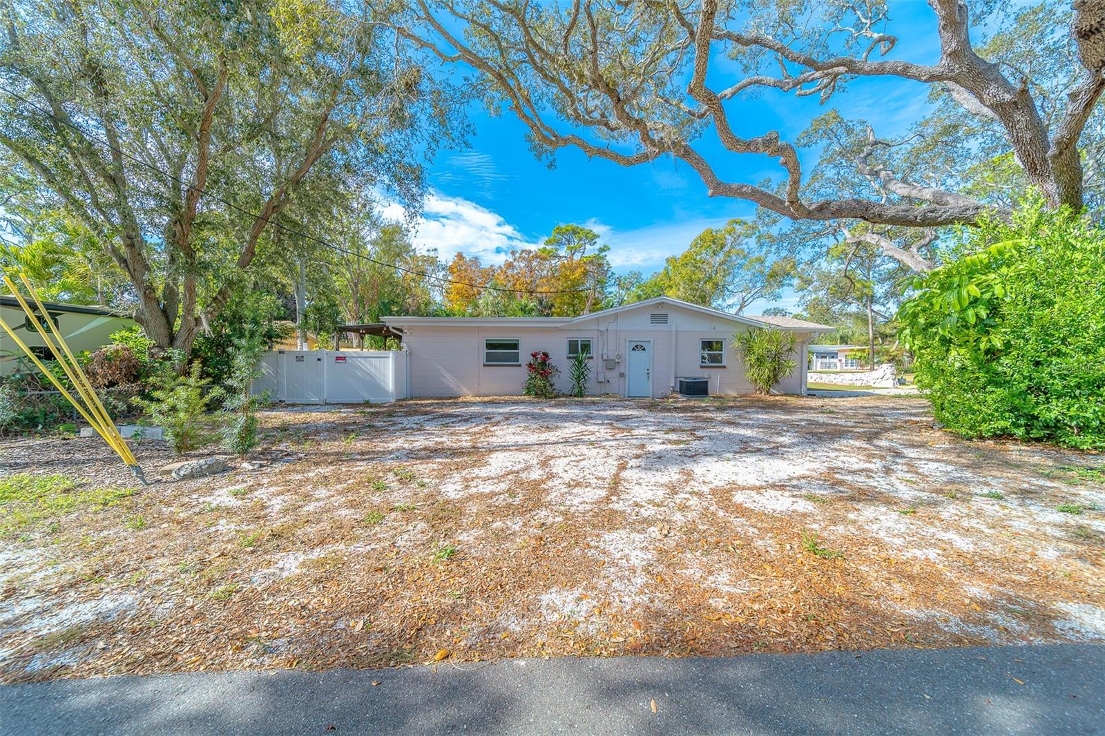 Side of Home Plenty of Parking Space for a corner lot