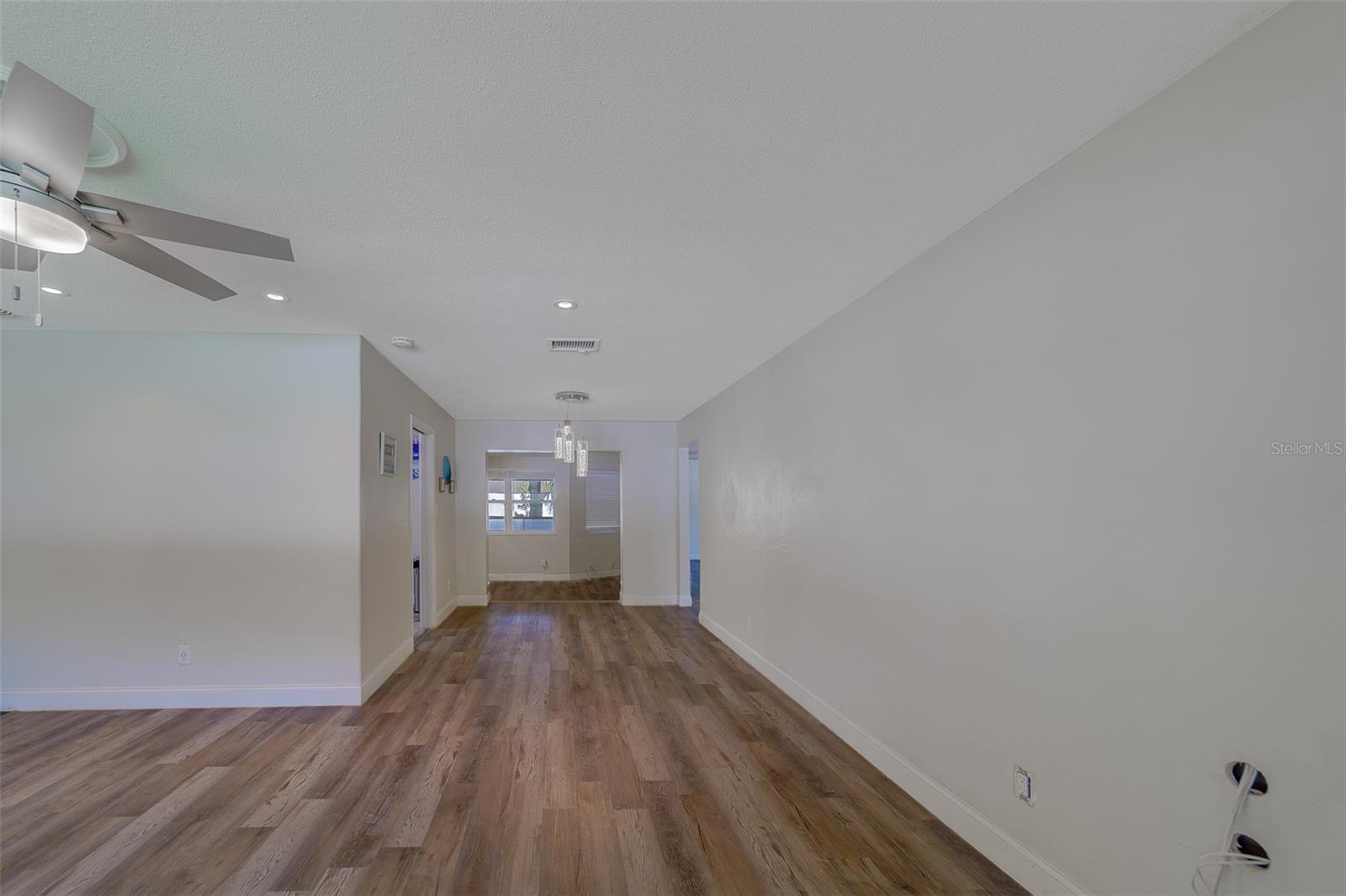 Living going into dining space